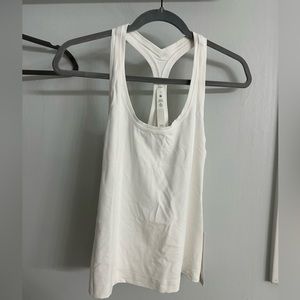 brand new white lululemon tank